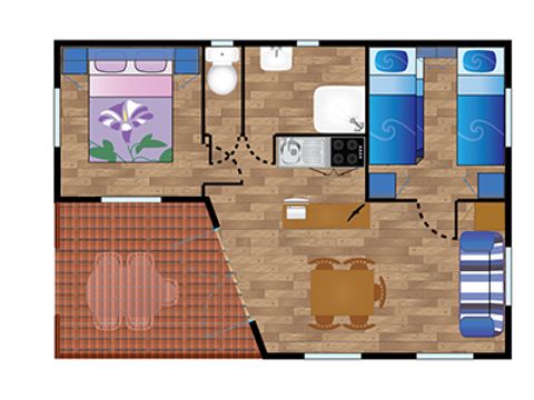 Chalet 5 personen - IRATY