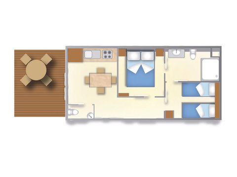 Stacaravan 4 personen - RELAX NIEUW