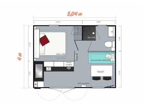 Stacaravan 2 personen - CAHITA