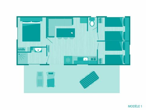 Stacaravan 6 personen - TV