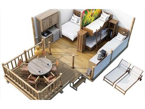 Glampingtent 5 personen - Jungle