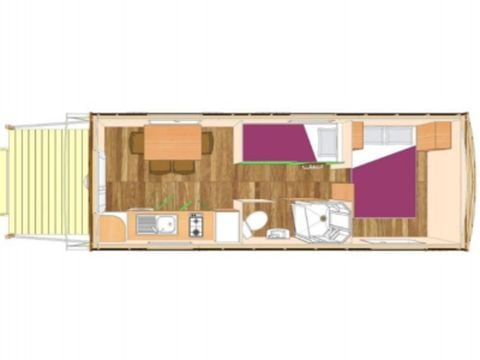 Tiny House 4 personen - Ciela Roulotte - 1 slaapkamer - Badkamer