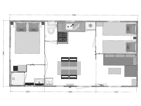 Stacaravan 5 personen - BERMUDE CLIM