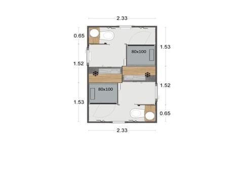 Kampeerplaats - Sanitair Privé