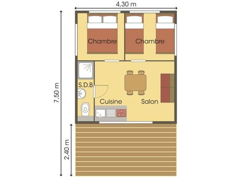 Safaritent 4 personen - CABANE LODGE