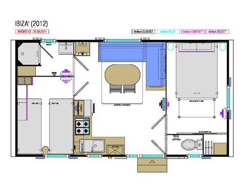 Stacaravan 4 personen - COMFORT+ 27m