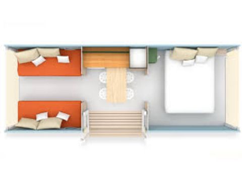 Tent 4 personen - Ciela Coco Sweet Tent - 2 slaapkamers (zonder sanitair)