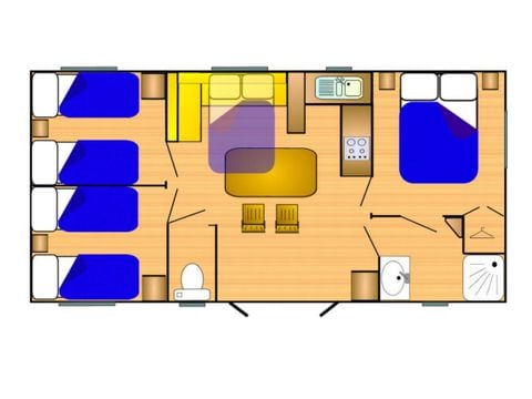 Stacaravan 6 personen - Grand 860 A/C CD