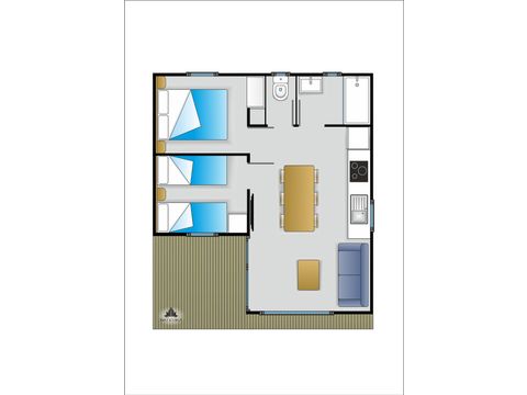 Stacaravan 6 personen - Plus 2 AC