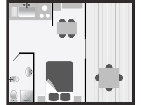 Villa 2 personen - Mini villa Type A