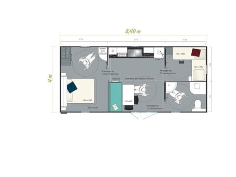 Stacaravan 4 personen - Silva (PMR)