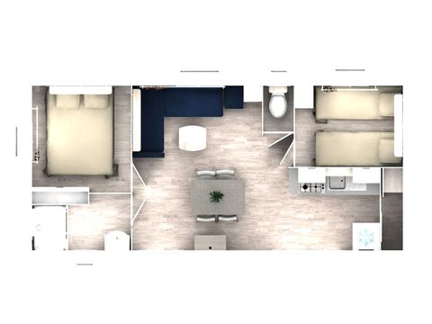 Stacaravan 4 personen - Evolutie