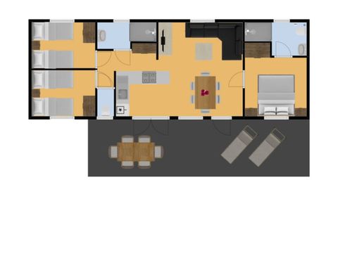 Chalet 6 personen - Muzelle