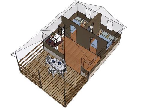 Tent 5 personen - FREEFLOWER COMFORT LODGE