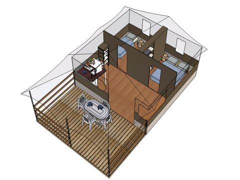 Tent 5 personen - FREELODGE