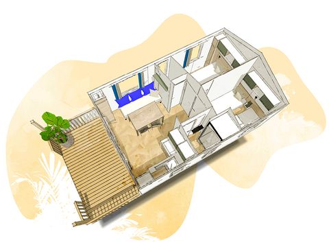 Stacaravan 4 personen - Bergamo - nieuw in 2023