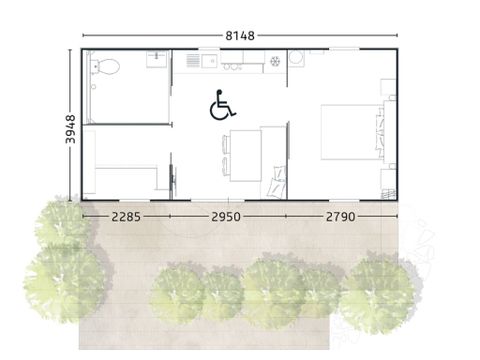 Stacaravan 4 personen - Venezia PMR - nieuw in 2023