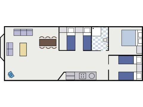 Stacaravan 4 personen - Villa de Bergen