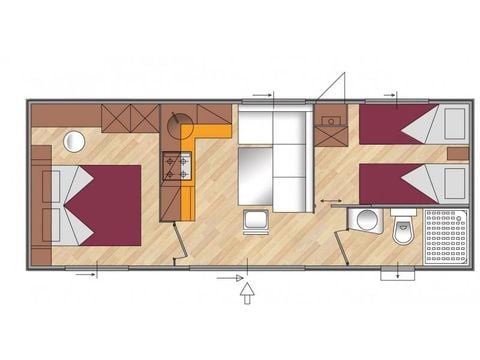 Stacaravan 5 personen - Standaard Plus