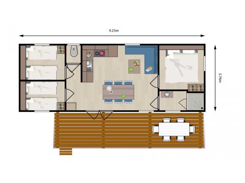 Chalet 6 personen - Pioen