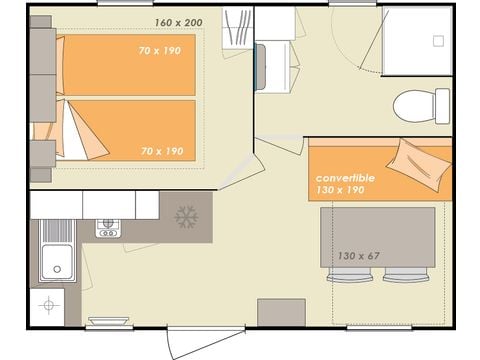 Chalet 2 personen - Sunhome 2