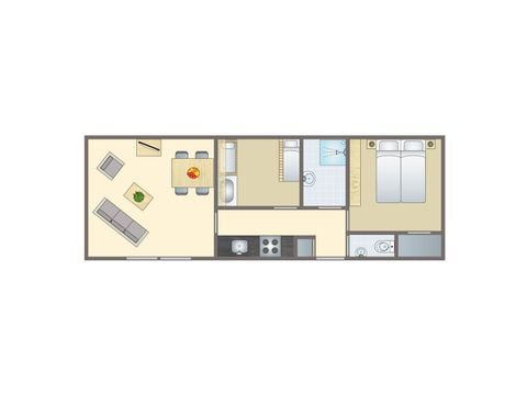 Stacaravan 4 personen - Peuter 4MHK