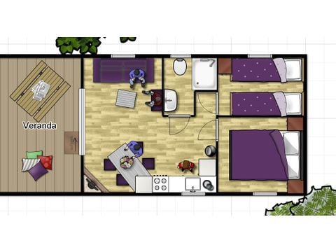 Stacaravan 4 personen - Boslodge Stacaravan 4 personen - Boslodge