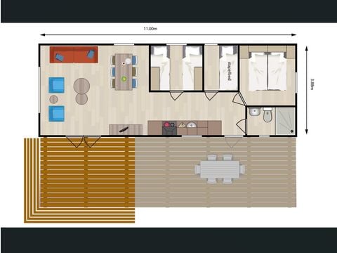 Chalet 6 personen - Patrijs-Plus