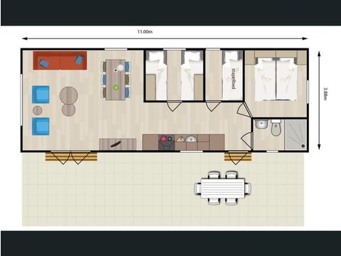 Chalet 6 personen - Patrijs