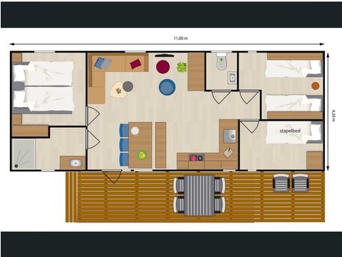 Chalet 6 personen - Watermunt