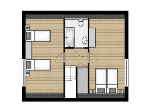 Bungalow 6 personen - SAS Comfort