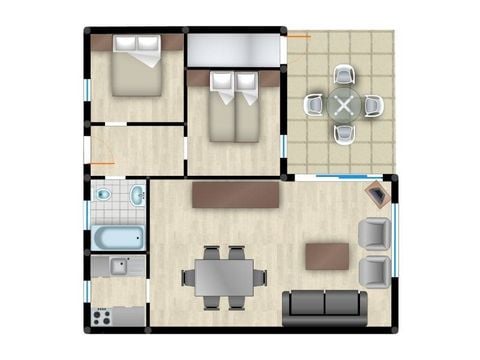 Bungalow 4 personen - 2AM