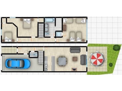Bungalow 8 personen - Duplex