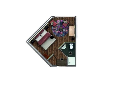 Studio 2 personen - Kamer Vlinder