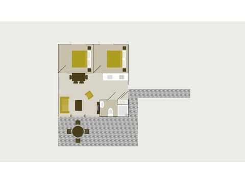 Bungalow 4 personen - Heuveltjes
