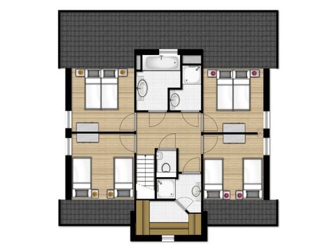Groepsaccommodatie 10 personen - Villa 10A Luxe