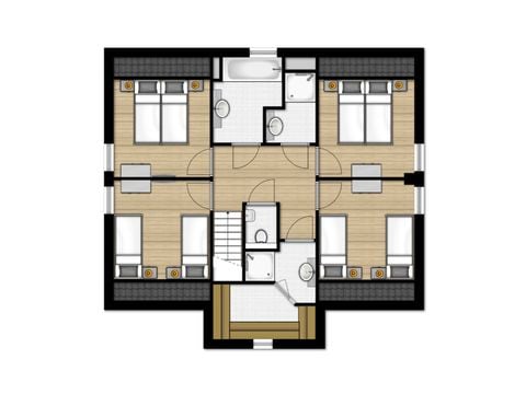Groepsaccommodatie 10 personen - Villa 10A