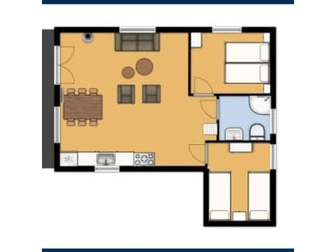 Lodge 6 personen - Strandlodge