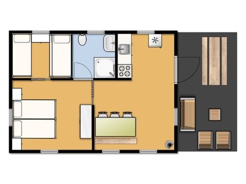 Safaritent 5 personen - Woody