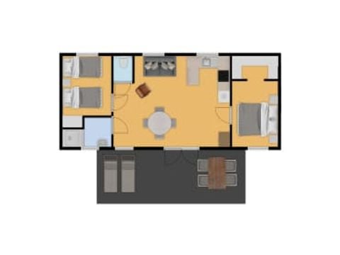 Chalet 4 personen - de Krooneend