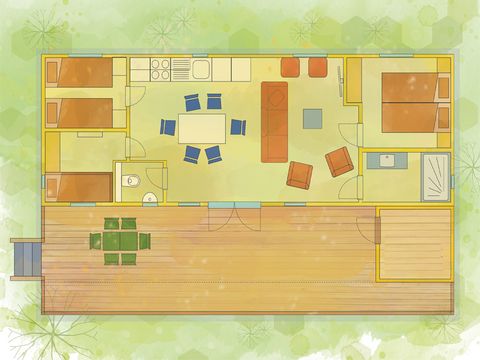 Stacaravan 6 personen - Karper