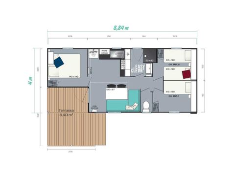Chalet 5 personen - Grutto