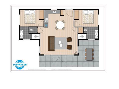 Bungalow 4 personen - Beekhoeve Wellness (Spa)