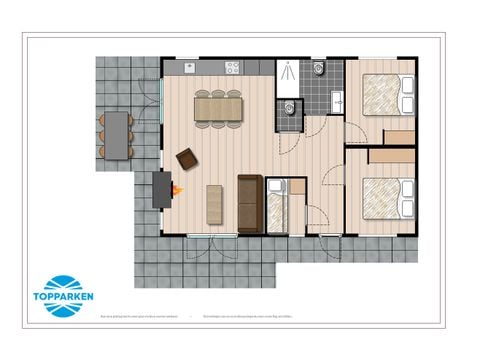 Chalet 6 personen - Leijhoeve Wellness (Spa)
