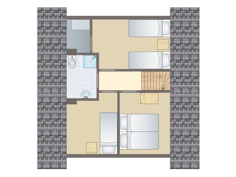 Bungalow 5 personen - 5C