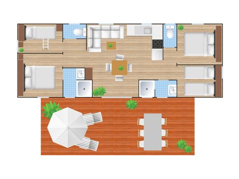 Bungalow 8 personen - Cottage Next XXL Family