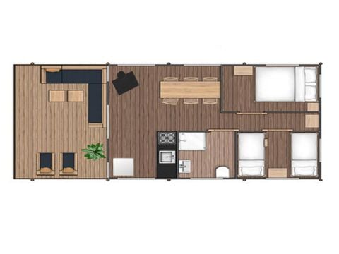 Safaritent 5 personen - Comfort