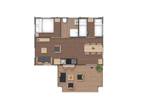 Safaritent 5 personen - Safarilodge Deluxe