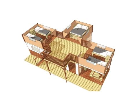 Safaritent 6 personen - Air Dreamer 3 Deluxe