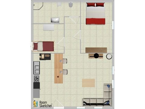 Bungalow 4 personen - Aan de vijver